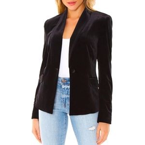 Women’s Black Velvet Dress Jacket/Blazer